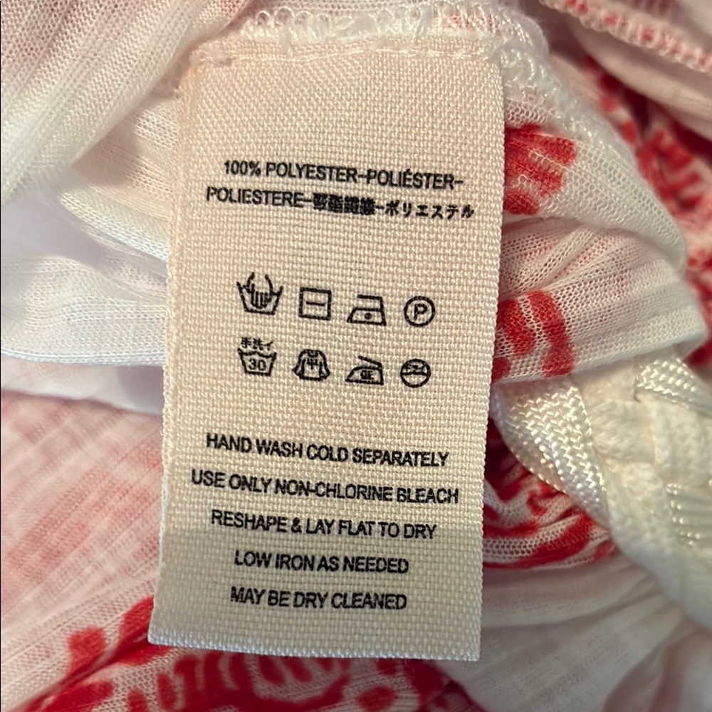 Free People red And white cover up. - Picture 9 of 13
